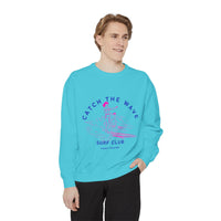Load image into Gallery viewer, Catch the Wave Sweatshirt, Unisex Surf Club Clothing, Beachwear, Gift for Surfers, Casual Relaxed Style, Summer Fashion
