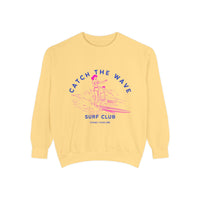 Load image into Gallery viewer, Catch the Wave Sweatshirt, Unisex Surf Club Clothing, Beachwear, Gift for Surfers, Casual Relaxed Style, Summer Fashion
