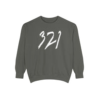Load image into Gallery viewer, 321 Brushstroke Sweatshirt — Bold Red Graphic Crewneck
