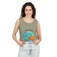 Load image into Gallery viewer, Ride or Die Surf Tank Top, Unisex Summer Apparel, Beachwear, Vacation Outfit, Gift for Surfers, Casual Tank Top
