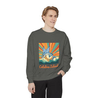 Load image into Gallery viewer, Catalina Island Unisex Garment-Dyed Sweatshirt, Vintage Style, Cozy Apparel, Beachwear, Travel Gift, Summer Vibes
