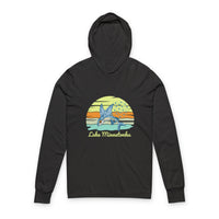 Load image into Gallery viewer, Beach Vibes Unisex Hooded Tee, Perfect for Summer, Outdoor Adventures, Relaxing by the Ocean, Gift for Beach Lovers, Lightweight Long Sleeve

