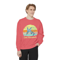 Load image into Gallery viewer, Lake Minnetonka Garment-Dyed Sweatshirt, Cozy Beach Sweatshirt, Unisex Lazy Day Wear, Spring &amp; Summer Apparel, Gift for Nature Lovers

