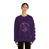 Load image into Gallery viewer, Catch the Wave Unisex Crewneck Sweatshirt – Cozy, Beachy Vibes, Ideal for Surfers, Perfect for Casual Outings, Gifts for Ocean Lovers
