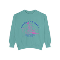 Load image into Gallery viewer, Catch the Wave Sweatshirt, Unisex Surf Club Clothing, Beachwear, Gift for Surfers, Casual Relaxed Style, Summer Fashion
