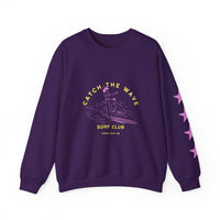 Load image into Gallery viewer, Catch the Wave Unisex Crewneck Sweatshirt – Cozy, Beachy Vibes, Ideal for Surfers, Perfect for Casual Outings, Gifts for Ocean Lovers
