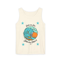 Load image into Gallery viewer, Ride or Die Surf Tank Top, Unisex Summer Apparel, Beachwear, Vacation Outfit, Gift for Surfers, Casual Tank Top
