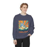Load image into Gallery viewer, Catalina Island Unisex Garment-Dyed Sweatshirt, Vintage Style, Cozy Apparel, Beachwear, Travel Gift, Summer Vibes
