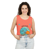 Load image into Gallery viewer, Ride or Die Surf Tank Top, Unisex Summer Apparel, Beachwear, Vacation Outfit, Gift for Surfers, Casual Tank Top
