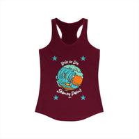 Load image into Gallery viewer, Surf-Inspired Women's Racerback Tank Top, Beachwear, Summer Fashion, Vacation Top, Gift for Surfers, Casual Summer Style
