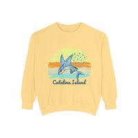 Load image into Gallery viewer, Catalina Island Dolphin Sweatshirt, Unisex Apparel, Beach Gear, Casual Wear, Vacation Clothes, Graphic Sweatshirt
