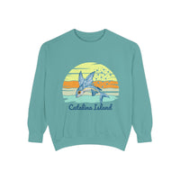 Load image into Gallery viewer, Catalina Island Dolphin Sweatshirt, Unisex Apparel, Beach Gear, Casual Wear, Vacation Clothes, Graphic Sweatshirt
