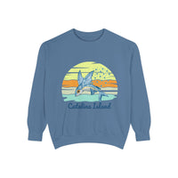 Load image into Gallery viewer, Catalina Island Dolphin Sweatshirt, Unisex Apparel, Beach Gear, Casual Wear, Vacation Clothes, Graphic Sweatshirt
