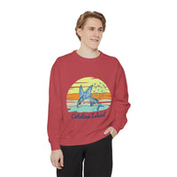 Load image into Gallery viewer, Catalina Island Dolphin Sweatshirt, Unisex Apparel, Beach Gear, Casual Wear, Vacation Clothes, Graphic Sweatshirt

