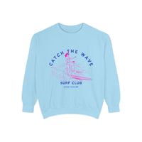 Load image into Gallery viewer, Catch the Wave Sweatshirt, Unisex Surf Club Clothing, Beachwear, Gift for Surfers, Casual Relaxed Style, Summer Fashion
