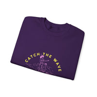Load image into Gallery viewer, Catch the Wave Unisex Crewneck Sweatshirt – Cozy, Beachy Vibes, Ideal for Surfers, Perfect for Casual Outings, Gifts for Ocean Lovers
