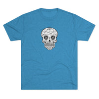Load image into Gallery viewer, Zia Sugar Skull Unisex Tri-Blend Crew Tee
