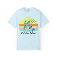 Load image into Gallery viewer, Catalina Island Garment-Dyed T-shirt, Beach Vibes Tee, Summer Fashion, Ocean Lover Gift, Casual Wear, Travel Souvenir
