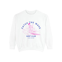 Load image into Gallery viewer, Catch the Wave Sweatshirt, Unisex Surf Club Clothing, Beachwear, Gift for Surfers, Casual Relaxed Style, Summer Fashion
