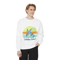 Load image into Gallery viewer, Catalina Island Dolphin Sweatshirt, Unisex Apparel, Beach Gear, Casual Wear, Vacation Clothes, Graphic Sweatshirt
