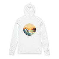 Load image into Gallery viewer, Chill Beach Vibes Unisex Hooded Long Sleeve Tee, Surfing Shirt, Summer Apparel, Sun-Soaked Style, Coastal Clothing
