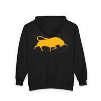 Load image into Gallery viewer, The Golden Bull - Full-Zip Hooded Sweatshirt
