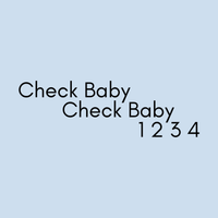 Load image into Gallery viewer, CHECK BABY, CHECK BABY 1 2 3 4
